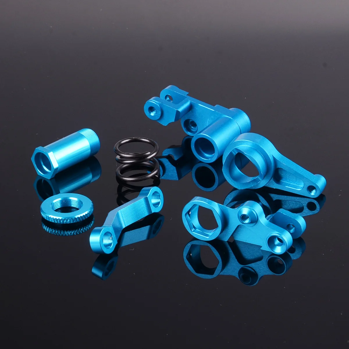 SLA008 # 6845X сплав рулевого управления Bellcranks Servo Saver Набор для RC Traxxas 1/10 Slash 4x4 Rustler Stampede