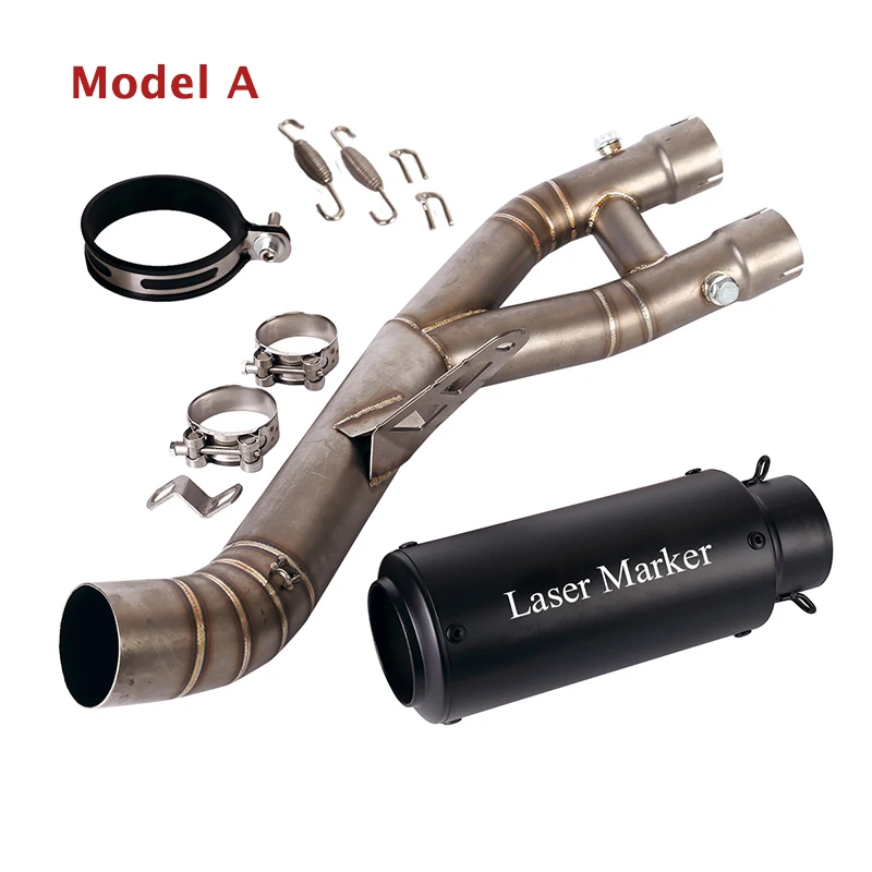 For Yamaha YZF R1 2015-2020 Motorcycle Modified System 60mm Exhaust Tips Muffler Tube Mid Link Pipe - Image 2