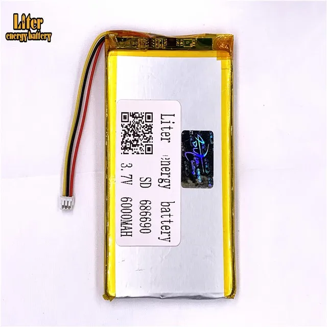 1,5 мм 3pin разъем 706590 6000mah 3,7 V литий-ионная полимерная аккумуляторная батарея для цифровой камеры