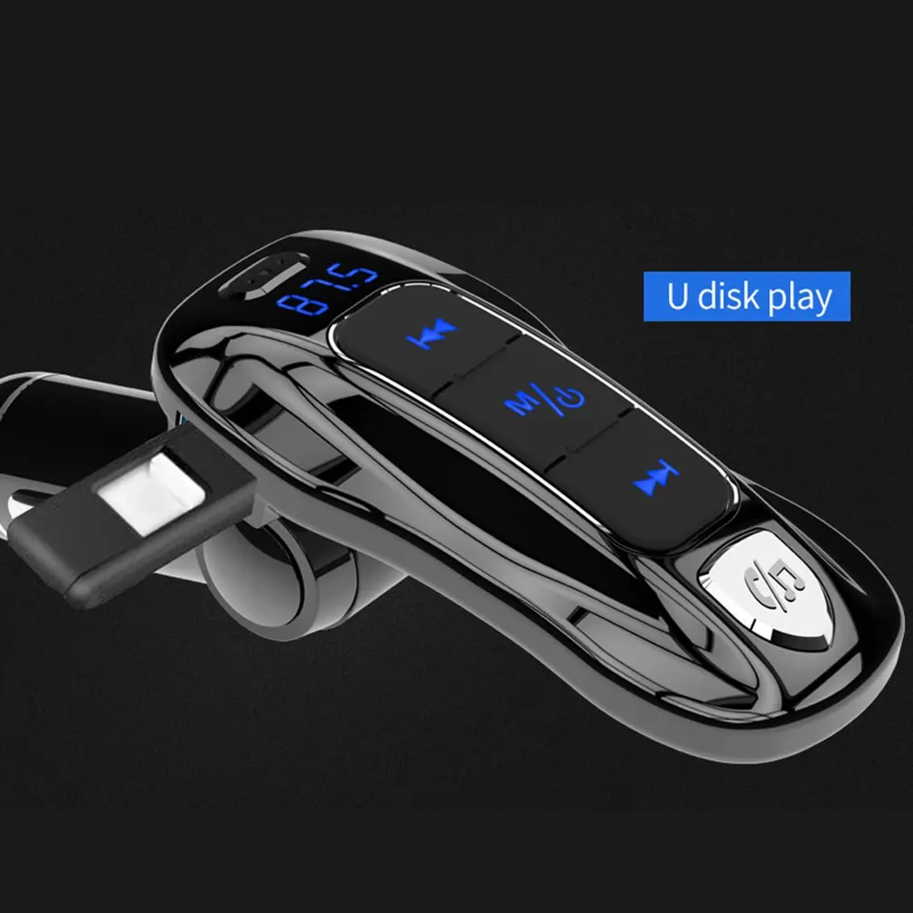 BC55 18 Вт PD 3,0 QC 3,0 Быстрая зарядка USB зарядное устройство беспроводной 5,0 Hands-free автомобильный комплект беспроводной fm-передатчик модулятор