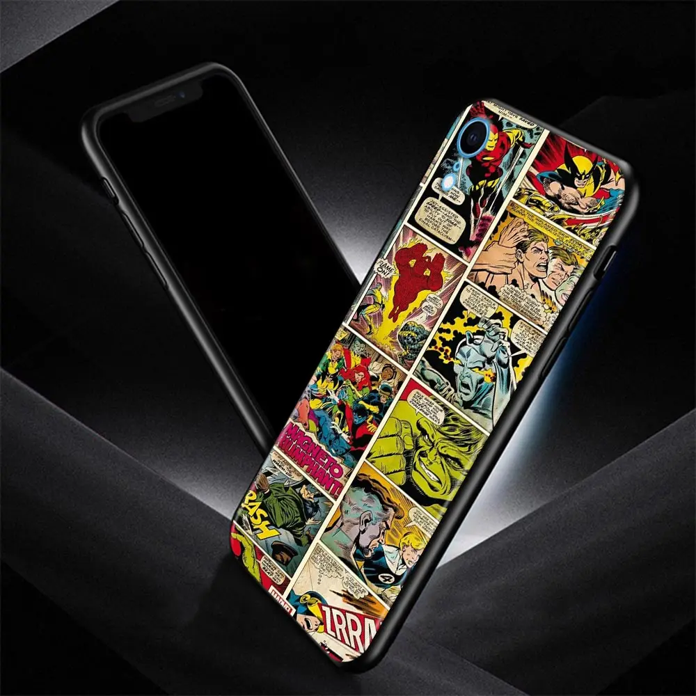 Phone Case For Apple iPhone 11 13 12 Pro Max 13 12 Mini XS max XR X 8 7 6s 6 Plus 7 8 6S 6 Fundas Retro Marvel Comic