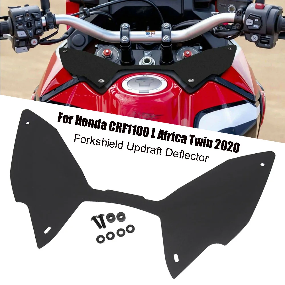Wivarra Motorrad Forkshield Updraft Deflector Windabweiser für CRF1100L CRF1100 L Africa Twin 2020 