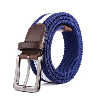 

New Woven Belt Men Women Double-layer High Elastic Braided Belt Adjustable Casual Waist Strap Wild Accessory
