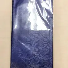 ACI синий африканский жаккард ткань Riche 10 ярдов/шт Новая мода полиэстер камчатная ткань с шаддой парча в Гвинейском стиле для вечерние