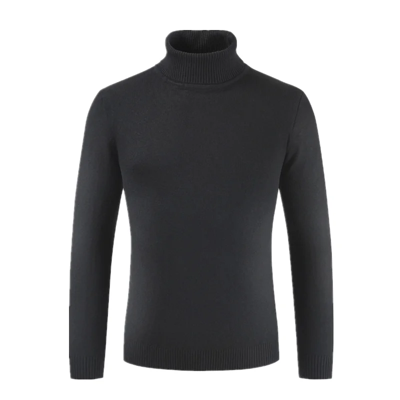 NEGIZBER 2019 Winter Clothes Men Sweater Solid Slim Fit Cashmere Turtleneck Men Casual Warm Sweater Mens Turtleneck Pullover