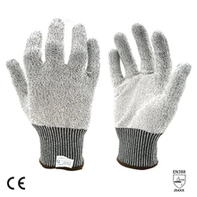 Hanvo HPPE+ Glassfiber уровень 5 рабочие перчатки 13 калибр устойчивые к порезам перчатки