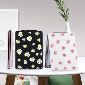 

Flower Makeup Mirror with Double Sides for Cool Lady Folding Magnifying Portable Travel Compact Pocket Cosmetic Vanity Mirrors