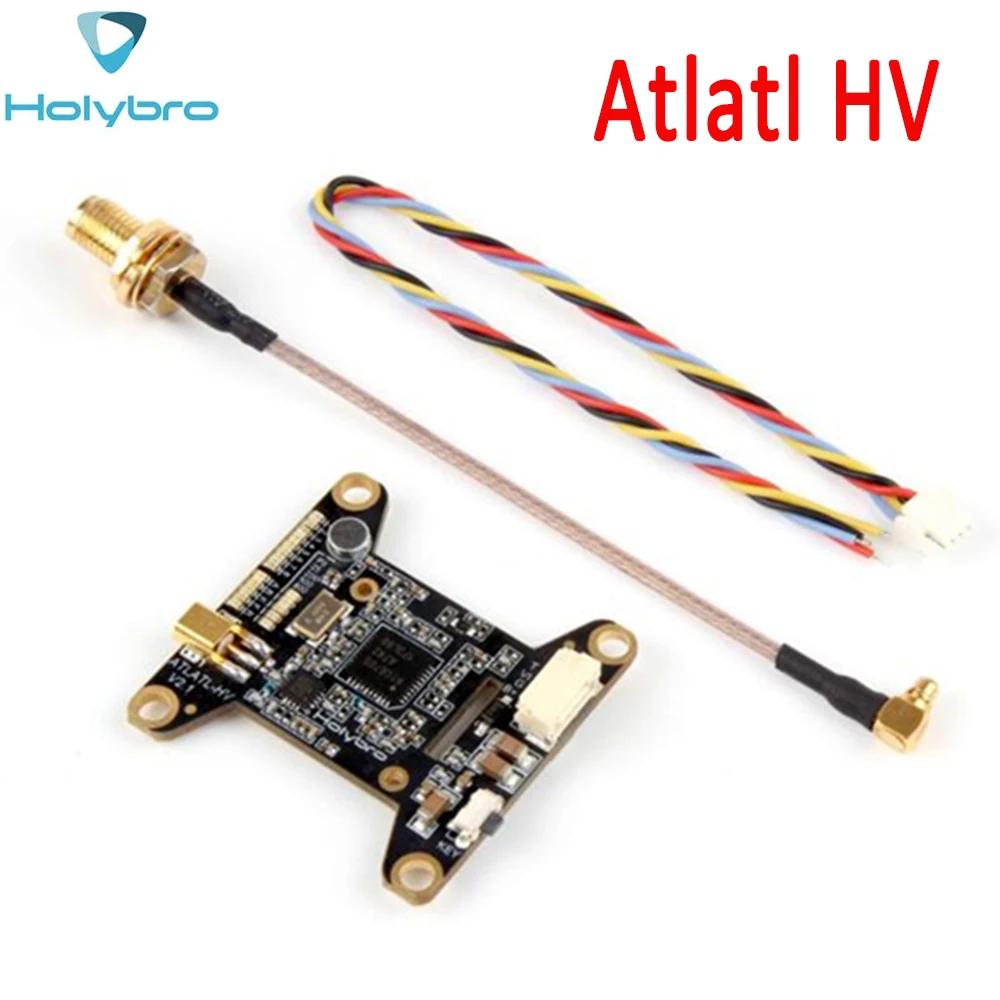 

Holybro Atlatl HV V2 5.8G Transmitter 2-6S Lipo 0.5 / 25/200/500 / 800mW 40CH VTX for DIY FPV RC Multirotor drone