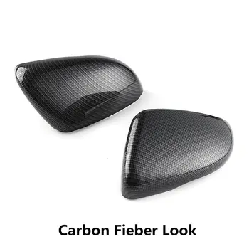 

Carbon Fiber Gloss black Left/Right Side Wing Door Rearview Mirror Cover Cap For VW Touran 2010-2015 Golf MK6 2008 2009 -2012