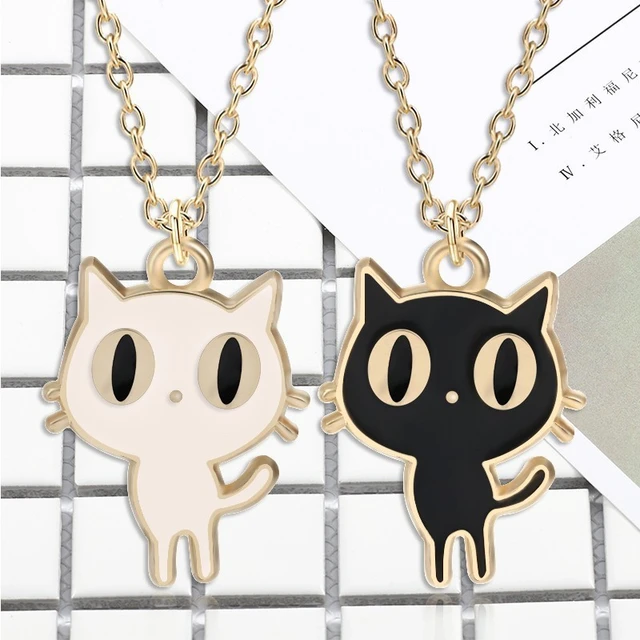 Wholesale New Style Cute Cat Little Girls Jewelry ALLOY Metal Pendant Charm  Necklace for Kids - AliExpress