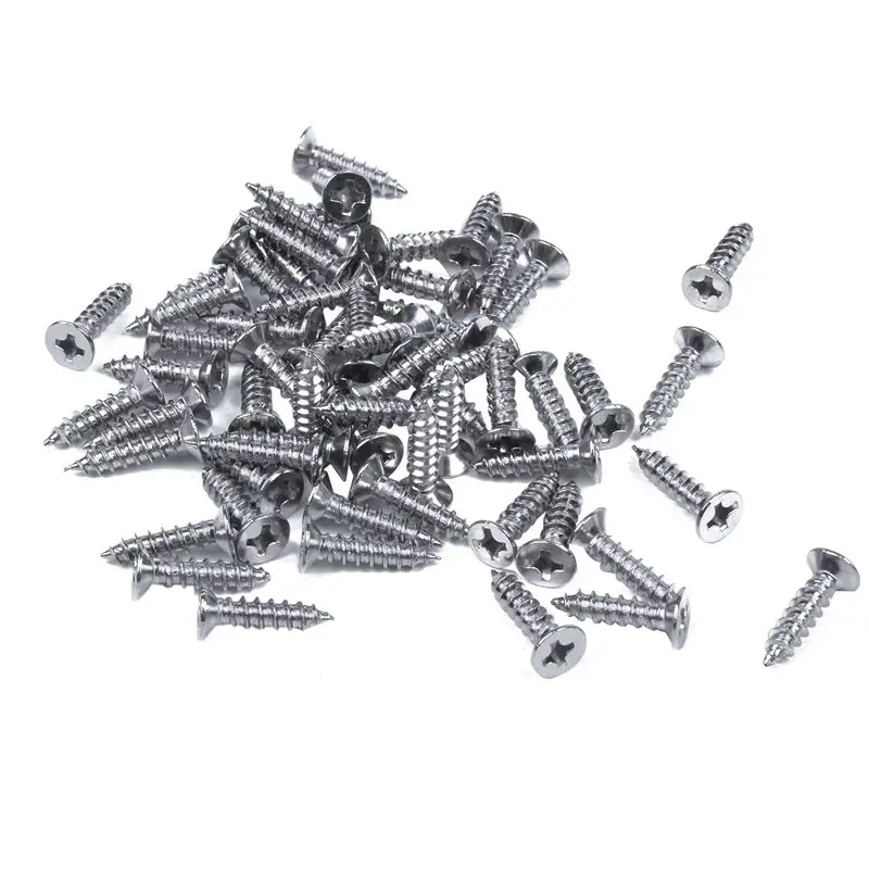 Stainless Steel Flat-Head Phillips Head Screw 12mm x 3mm 60pcs | Обустройство дома