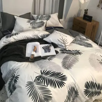 

Online Celebrity Four-piece Set Bedding Article Imitation Cotton Students Sheet Quilt Cover Single Person 4 Three-piece