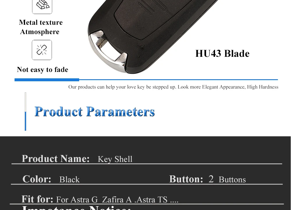 Keyforkess 10pcs 2BT modificato Flip Car Remote Key Shell per Vauxhall Opel Astra Zafira Vectra Omega HU100/HU46/HU43/YM28 portachiavi 11 Keyforkess 10pcs 2BT modificato Flip Car Remote Key Shell per Vauxhall Opel Astra Zafira Vectra Omega HU100/HU46/HU43/YM28 portachiavi - H44f2070c1d2847ea85e4267c9e2cc50b8