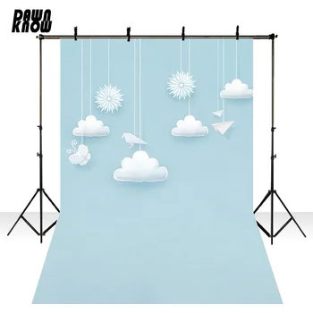

DAWNKNOW Cartoon Sky Vinyl Photography Background For Newborn Clouds Photo Shoot Backdrop For Personal Photo Studio lv1771