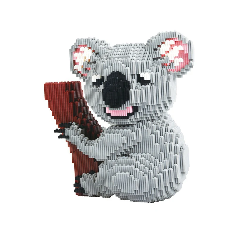 Xizai 6742 мультяшный коала медведь коалы животное дерево 3D модель DIY мини микро строительные блоки кирпичи сборная игрушка 28 см высота без коробки