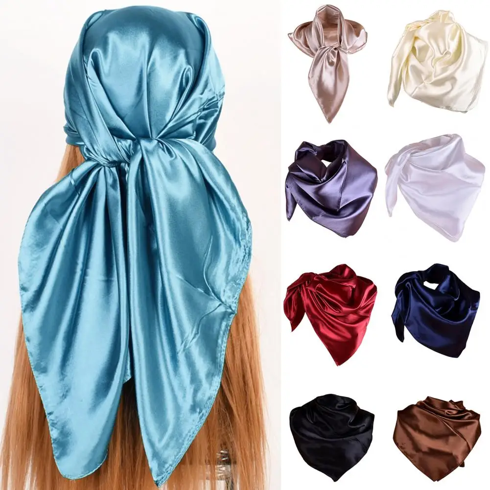 Extra large satin silky scarf shawl beach wrap cover up premium light polyester