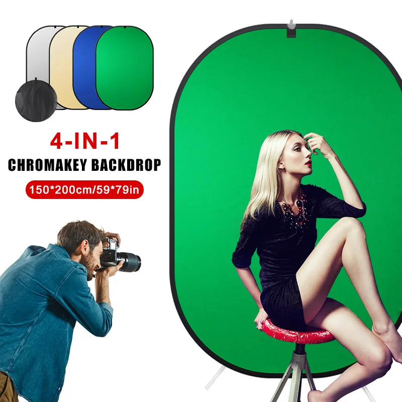 150x200 см хромакей зеленый экран складной двухсторонний Фон фотографии фоны для