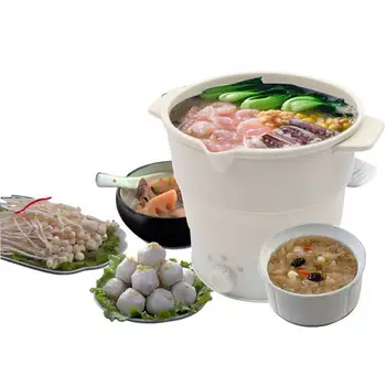 

Folding Silicone Hotpot Electric Multifunction Cooker Heating Kettle Water Boiler Stew Soup Noodle Pot