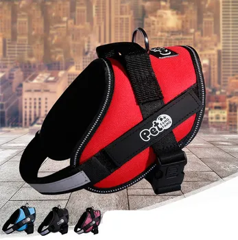 

Pet Personalized Dog Harness K9 Chest Harness Reflective Vest Dog Leash Oxford Cloth Dog Harness Large Medium-sized Dog Supplies