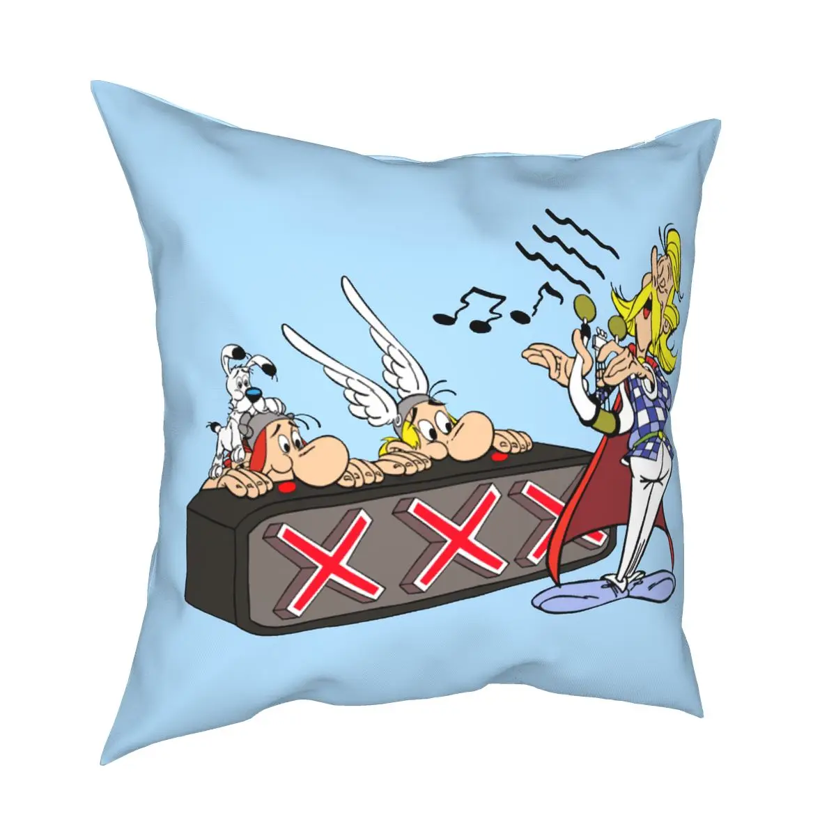 

Наволочка для диванной подушки с изображением звездочек и обеликсов, забавная наволочка