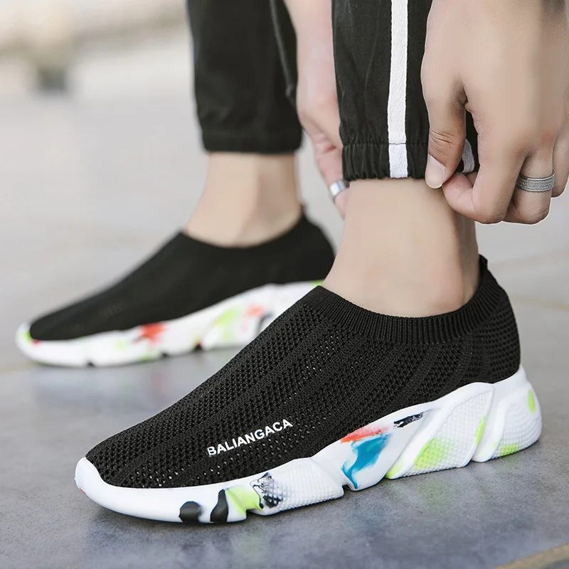 

2019 Summer New Style Hollow out Loafers Women's INS Super Fire Trend Casual Shoes Korean-style MEN'S SHOES Elasticity wa zi xie