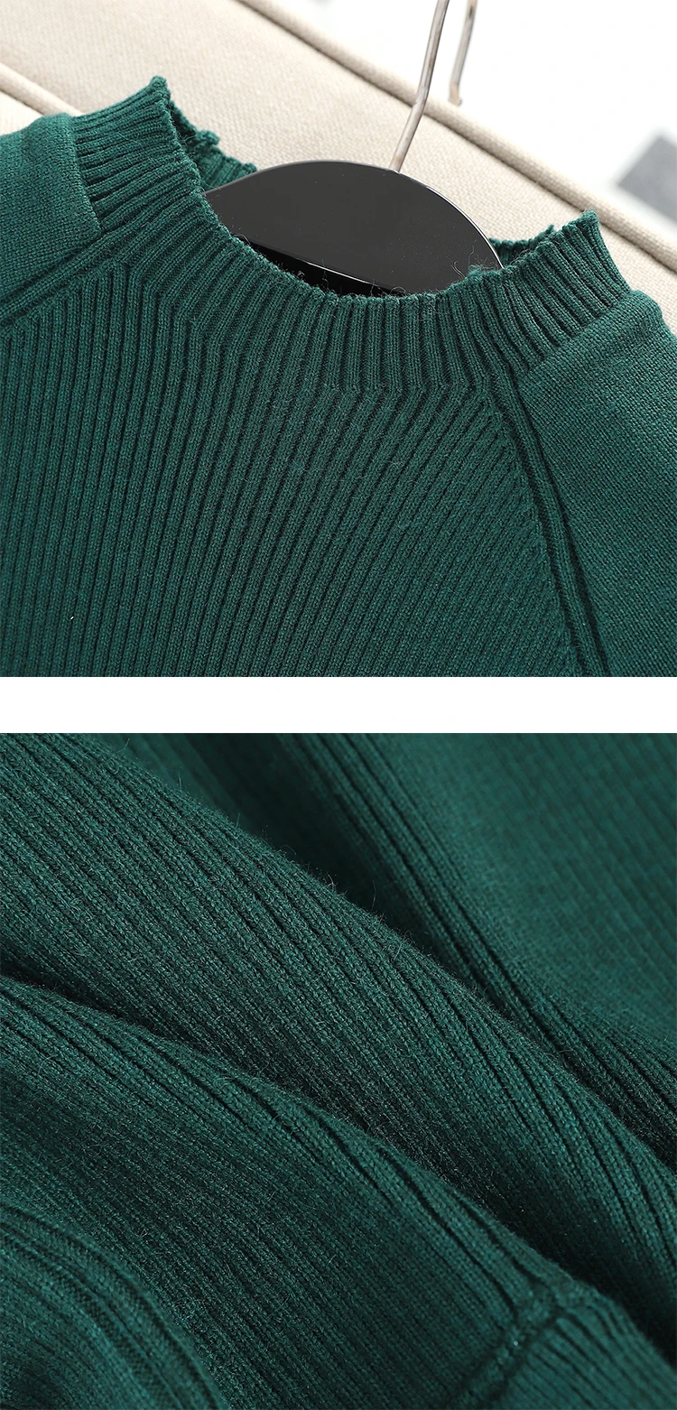 Neploe/ осень-зима круглый вырез средней длины длинный вязаный свитер платье контрастных цветов Плиссированное Vestido Высокая талия тонкий Ropa mujer 46718