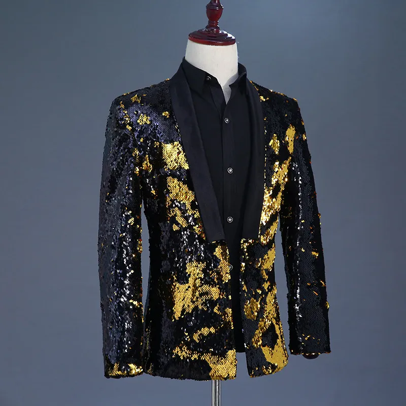 Gold and black sequin jacket Clearance