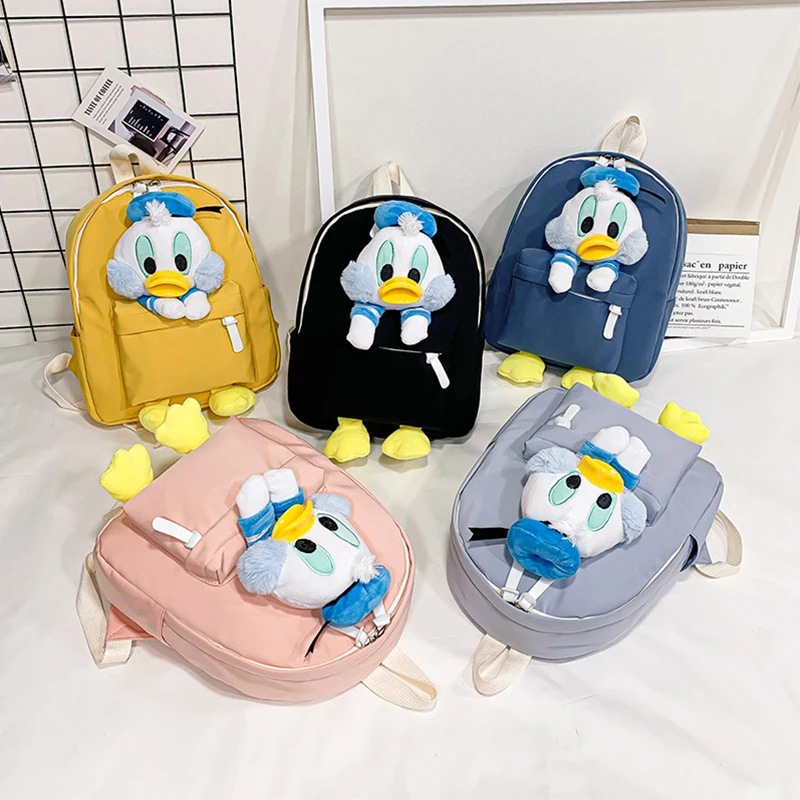 Disney Donald Duck Backpack Cartoon Fashion Simple Cute Duck Backpack