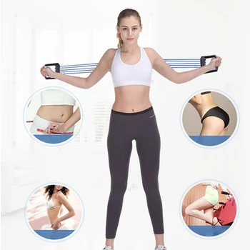 

Yoga Gum Fitness Resistance Expander Rope Workout Muscle Fitness Rubber Elastic Bands for Sports Exercise c