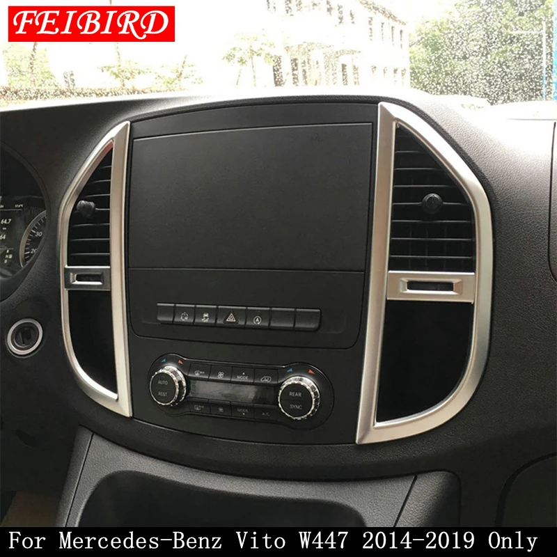 Zentrale Mittelsteuerungs-Klimaanlagen verkleidung für Mercedes-Benz Vito  W447 2014-202 mattes Zubehör - AliExpress