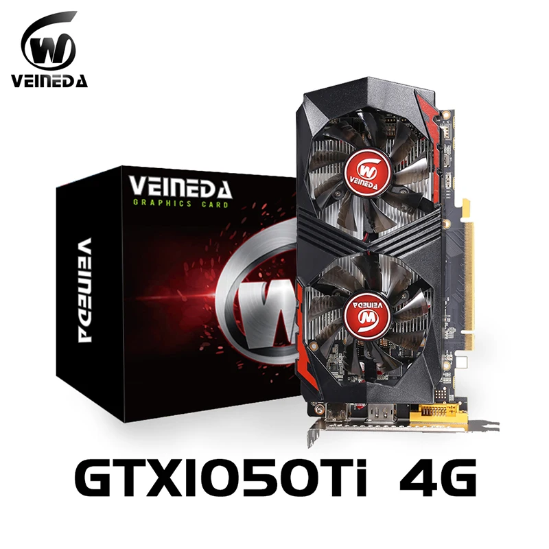 VEINEDA GTX 1050TI 4G rtx 2060 6gb original Graphics Cards128Bit GDDR5 ...
