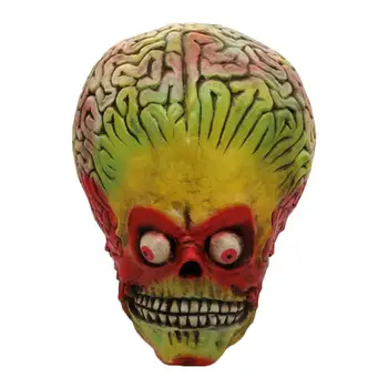 

Halloween Skull Mask Horror Alien Mask Natural Latex Full Face Dress Masquerade Party Halloween Scary Mask Ghost Mask Party Mask