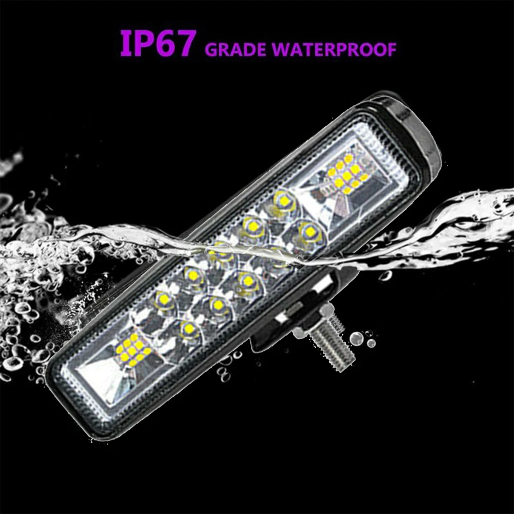 

Car LED Warning Fog Lights Strobe Flash Headlight 6000K 10-30V 18W Replacement