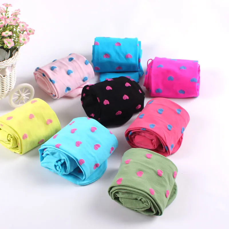 

Spring And Autumn 120d Velvet Large Heart Panty-hose for Kids Children Child Stockings BABY'S Socks Silk Stockings White Dance