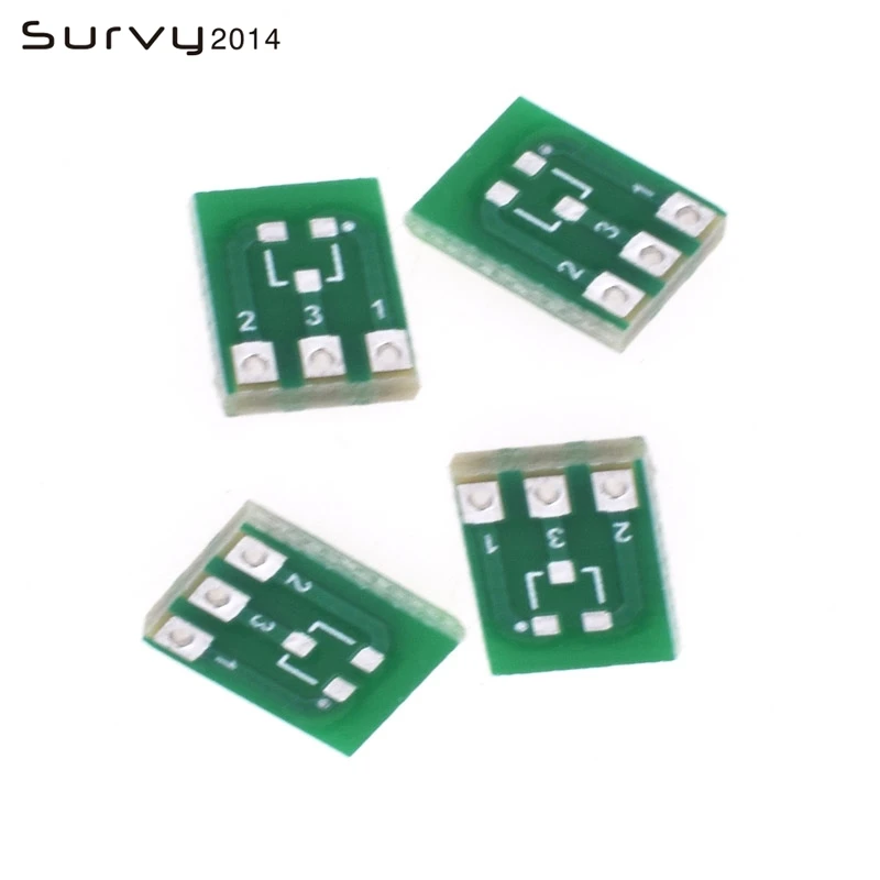 20pcs New double-side SMD sot23-3 à DIP Adaptateur PCB Board sip3 Convertisseur de bricolage