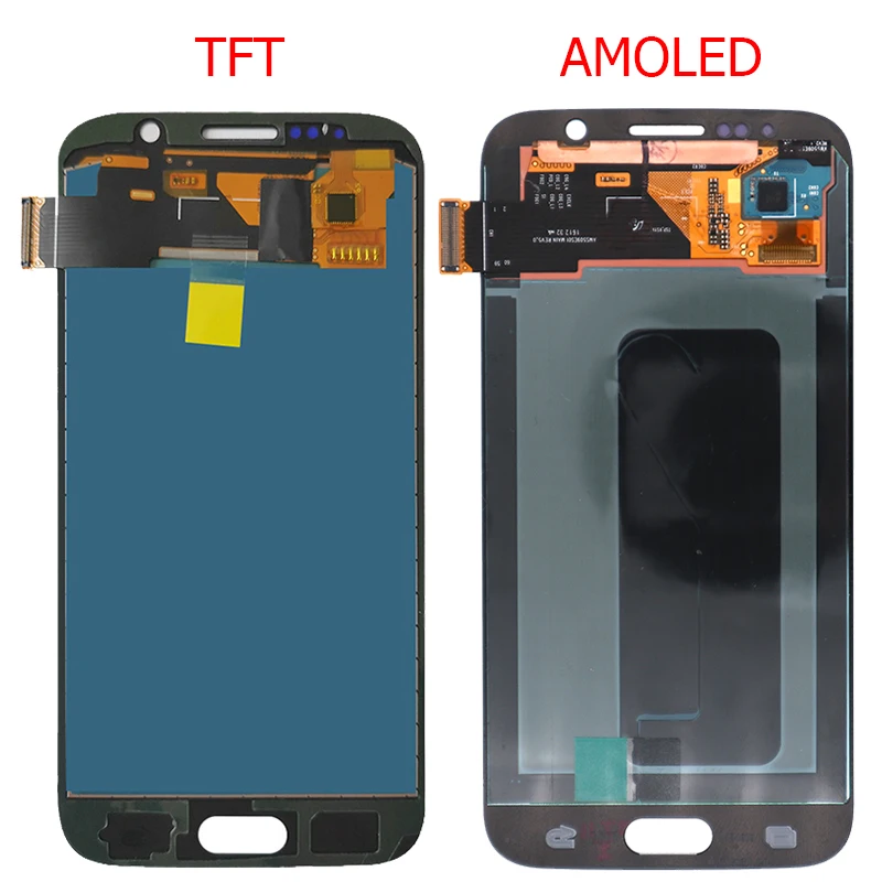 Оригинальный Super AMOLED ЖК дисплей для Samsung Galaxy S6 с рамкой 5 1 дюйма сенсорный экран