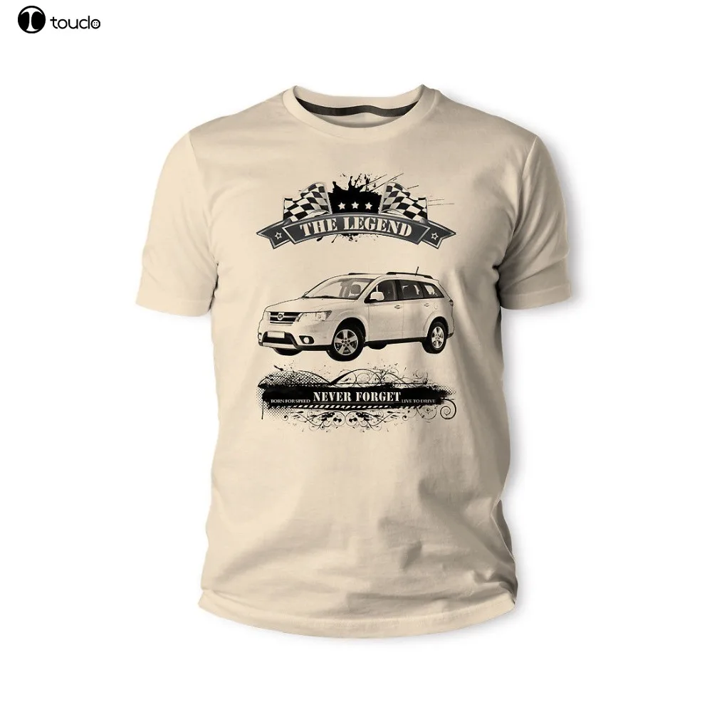 Футболка итальянские классические фанаты автомобилей Fiat Freemont Youngtimer Oldtimer Herren
