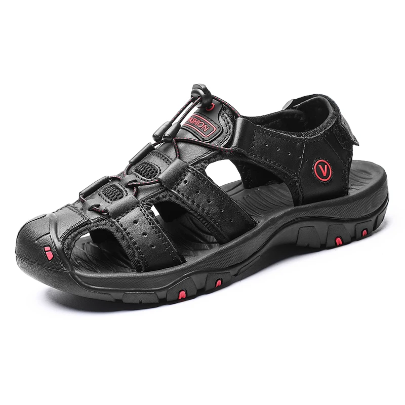 Men's Sandals Classic Summer Soft Genuine Leather Big Size Outdoor Casual leather sandals summer sandals
