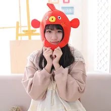 Забавный подшлемник, Хэллоуин, вечерние шапки для косплея, шапка, женская игрушка для мальчиков и девочек, шапка, табурет, шапочка, плюшевая шапка, аксессуары для фотографий