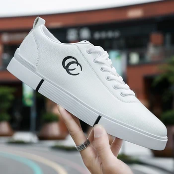 

Leather casual business board shoes white shoes casual shoes sports shoes men's trend shock absorption hiking shoes breathable