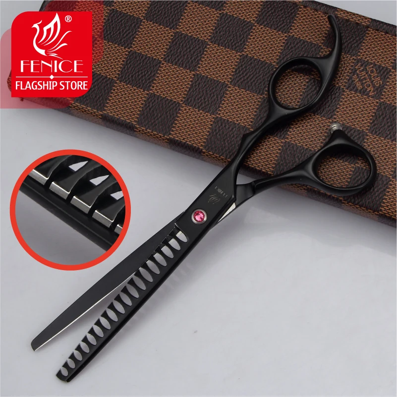 

Fenice professional 7.0/7.5 inch Black Pet Scissors Dog Grooming Thinning Scissors Shears Animals Haircut Tools tijeras tesoura