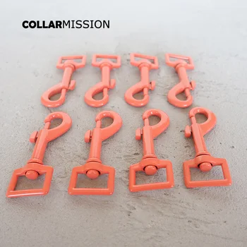 

10pcs/lot Metal red orange colored baking paint dog clip hook durable and strong swivel hook zinc alloy Diy accessories CPK20R