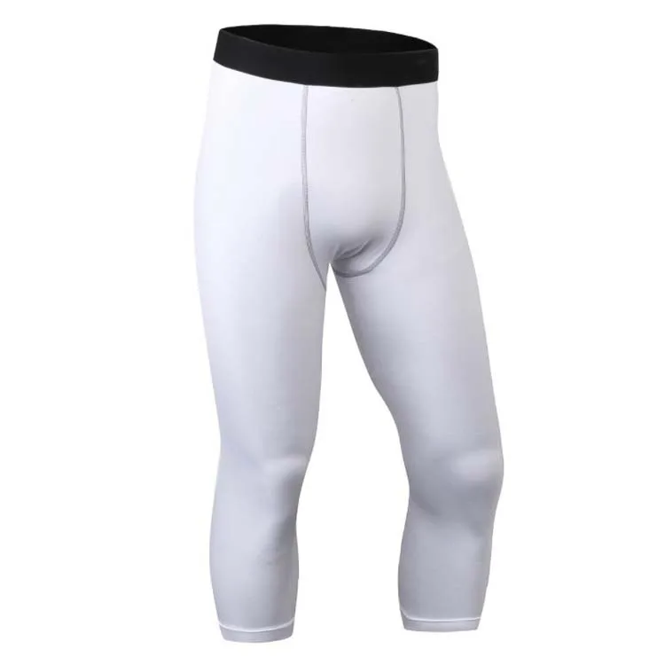 

Men Pro Sports Leggings Basketball Fitness Running Quick-Dry Sweat Absorbing Ultra-stretch Training Base Capri Pants