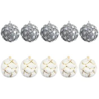 

10Pcs Christmas Ball Pendant Hanging Pendant Xmas Tree Pendants Hanging Decor