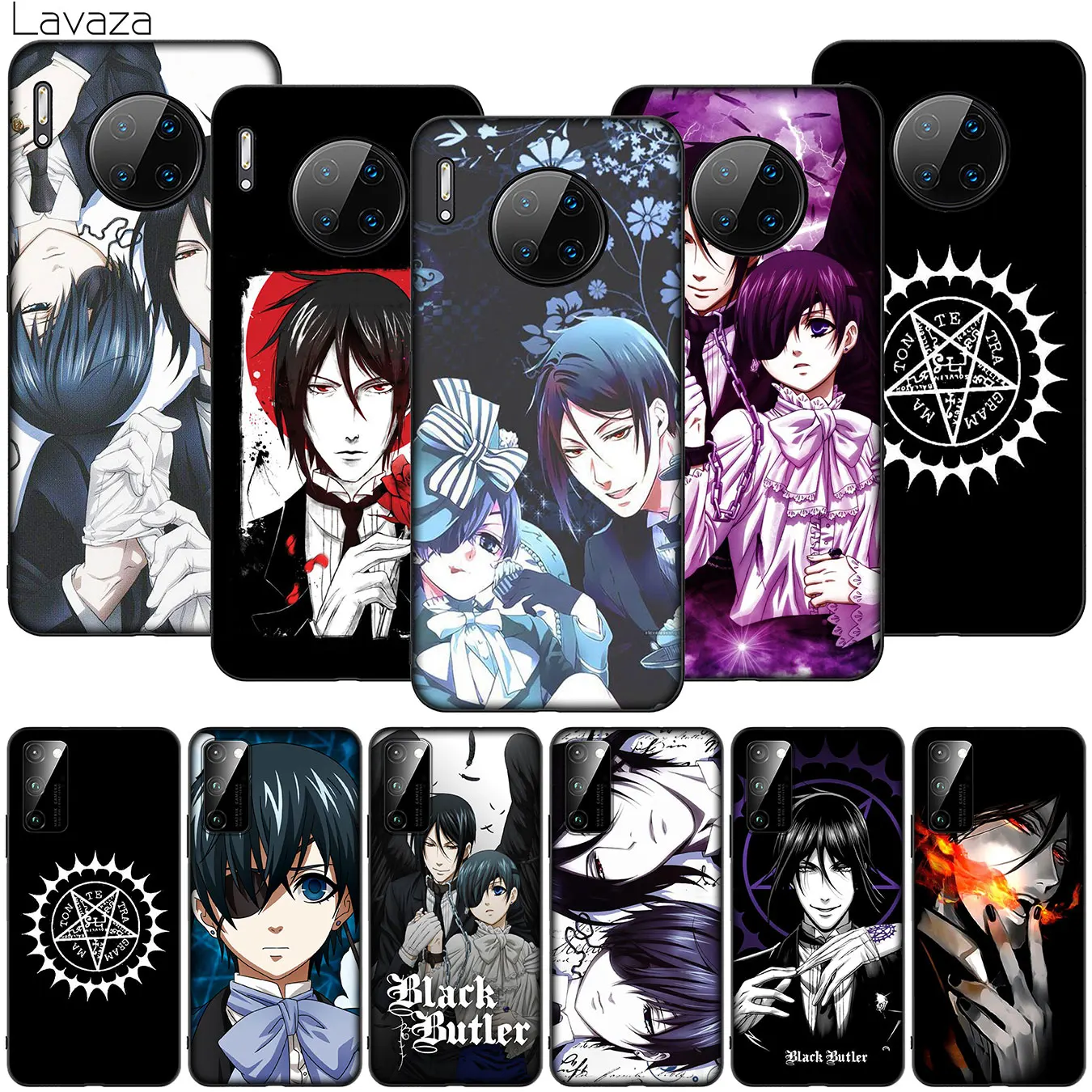 Black Butler Kuroshitsuji Soft Silicone Phone Case for Huawei Mate 30 20 10 Nova 5 5i 5T 4 4E 3 3i 2i 2 Lite |