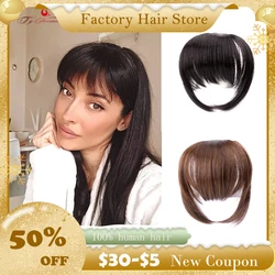Ty.hermenlisa Synethetic Clip In Bangs Hair Extensions Natural Human Hair Clips Fake Fring False Natural Hair Bangs Wholesale