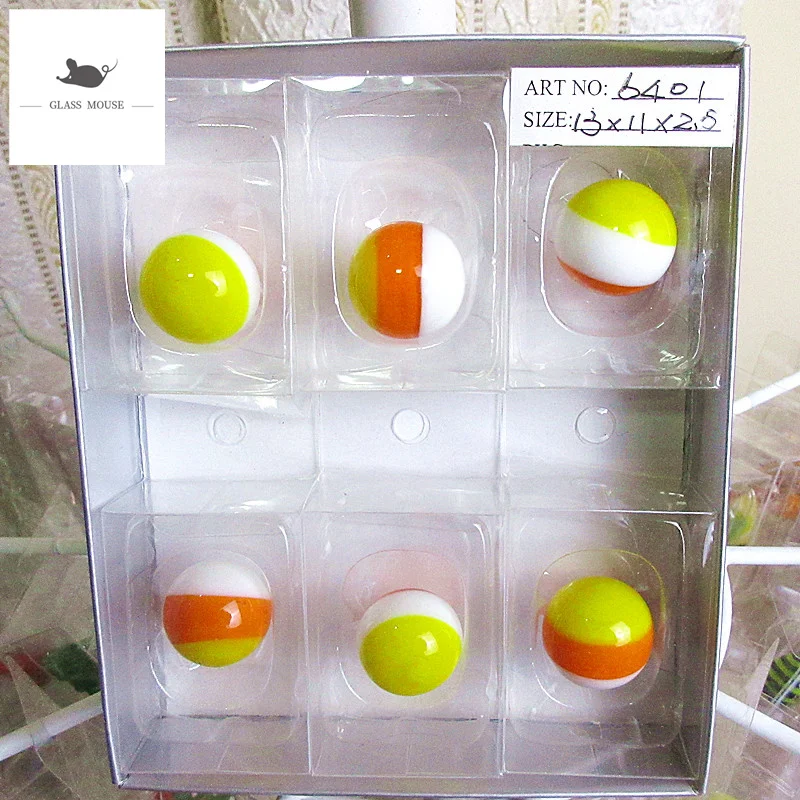 18mm Handmade Pure color Glass Marbles Balls Home Decor accessories for Fish Tank Vase Aquarium game Toys for Kids Children 6PCS