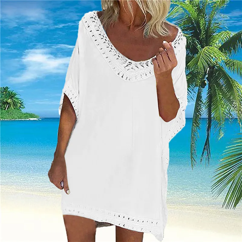 Sexy Tassel Cover Up Swimsuit Bikini Beach Dress Cover Ups for Swimwear Women Hollow Out Beachwear Backless Summer Bathing Suit bikini cover up dress