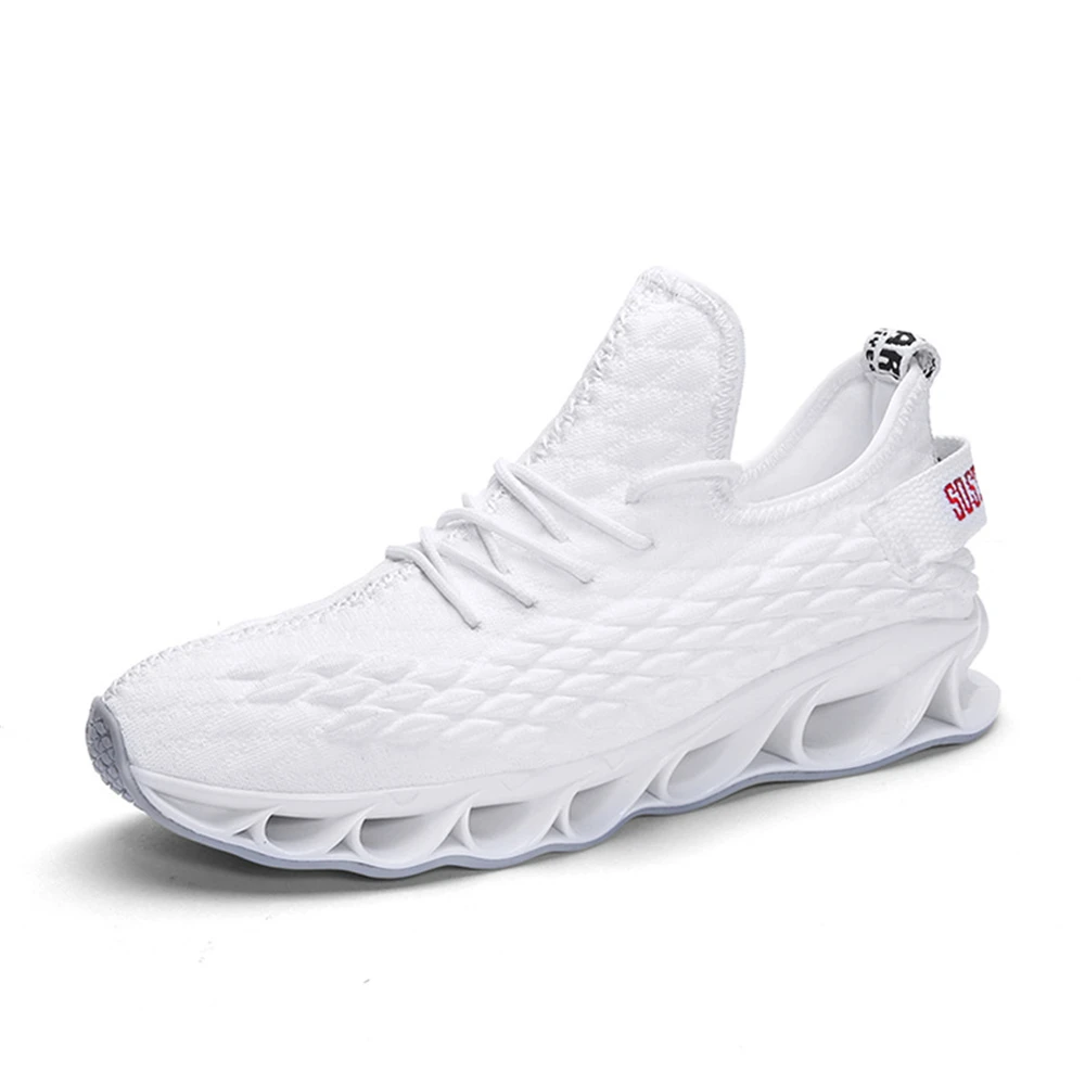 2020new men's running shoes blade bottom flying woven men's shoes wear-resistant men's casual sports shoes outdoor stroll