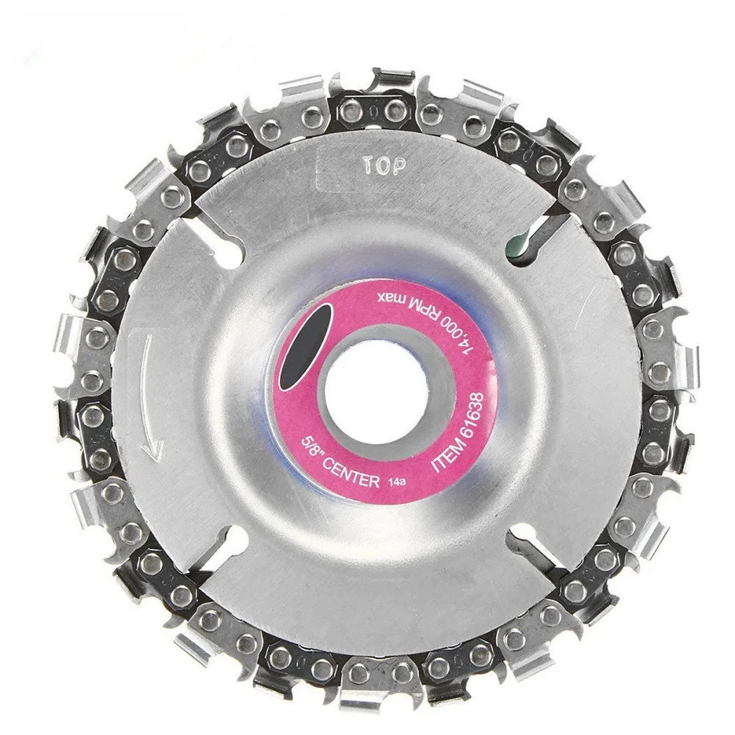 

4-Inch 22 Teeth 5-Inch 14 Tooth Cutting Chain Plate 100/115 Angle Grinder for Woodworking Chainsaw pan ju pian Set